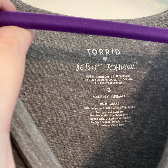New With Tags! Torrid/Betsey Johnson tank top. Size 3. Perfect for the summer! - Picture 3 of 3